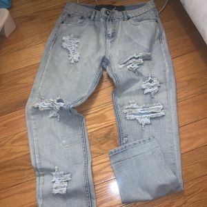 One teaspoon ripped boyfriend jeans